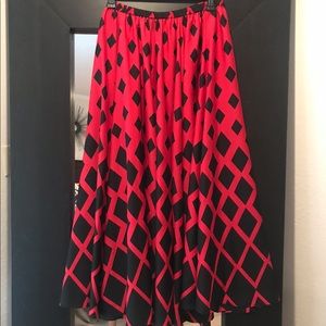 Floor length maxi skirt